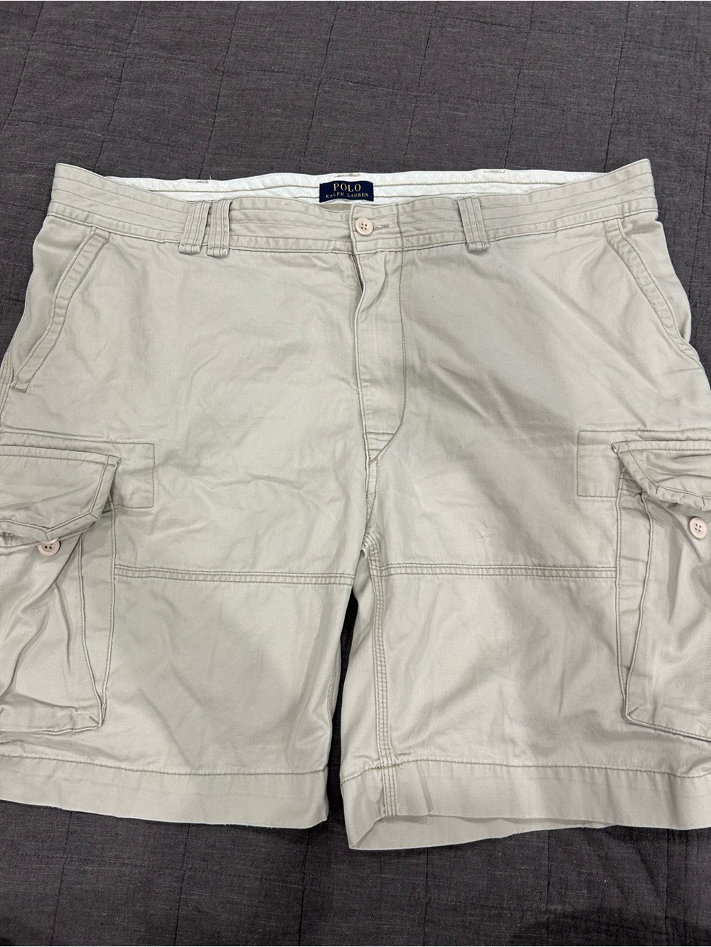 Ralph Lauren men Light Khaki classic polo chino Shorts